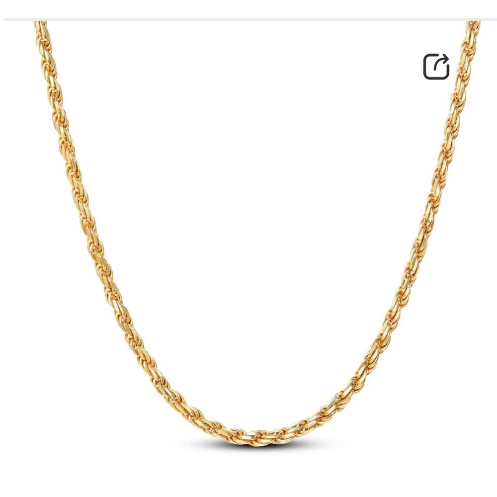 Classic Gold-Tone Rope Necklace